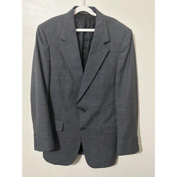 Kingsridge Men’s Blazer Men’s 40R Plaid Wool Jacket Union‎ Made Vintage Preppy - Picture 1 of 11